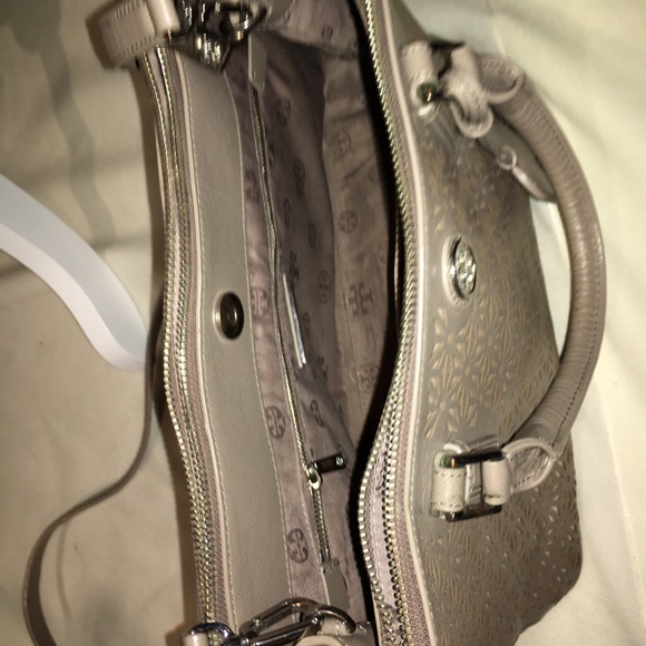 Authentic Gray Tory Burch Handbag - Picture 5 of 8